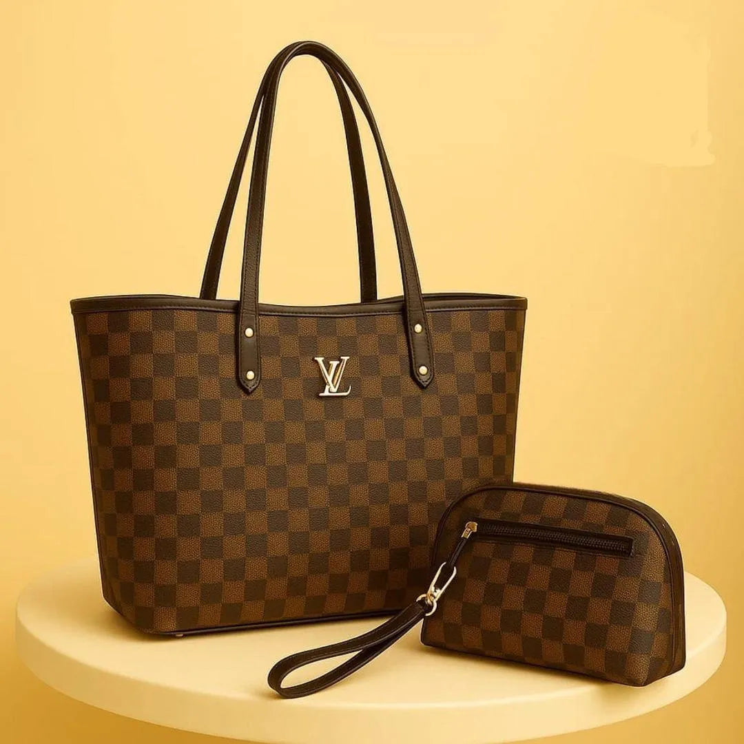 Women’s Premium PU Leather Plain Tote Bag