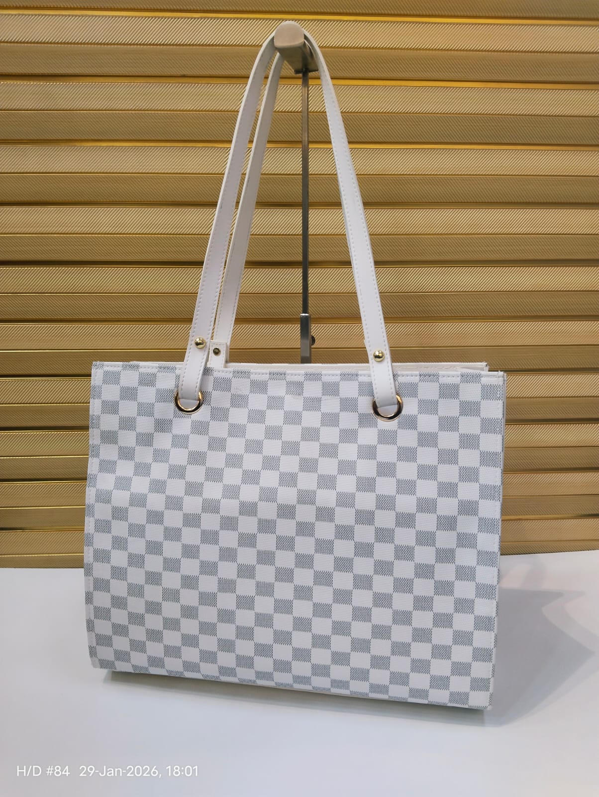 Women’s Checkered Tote Bag