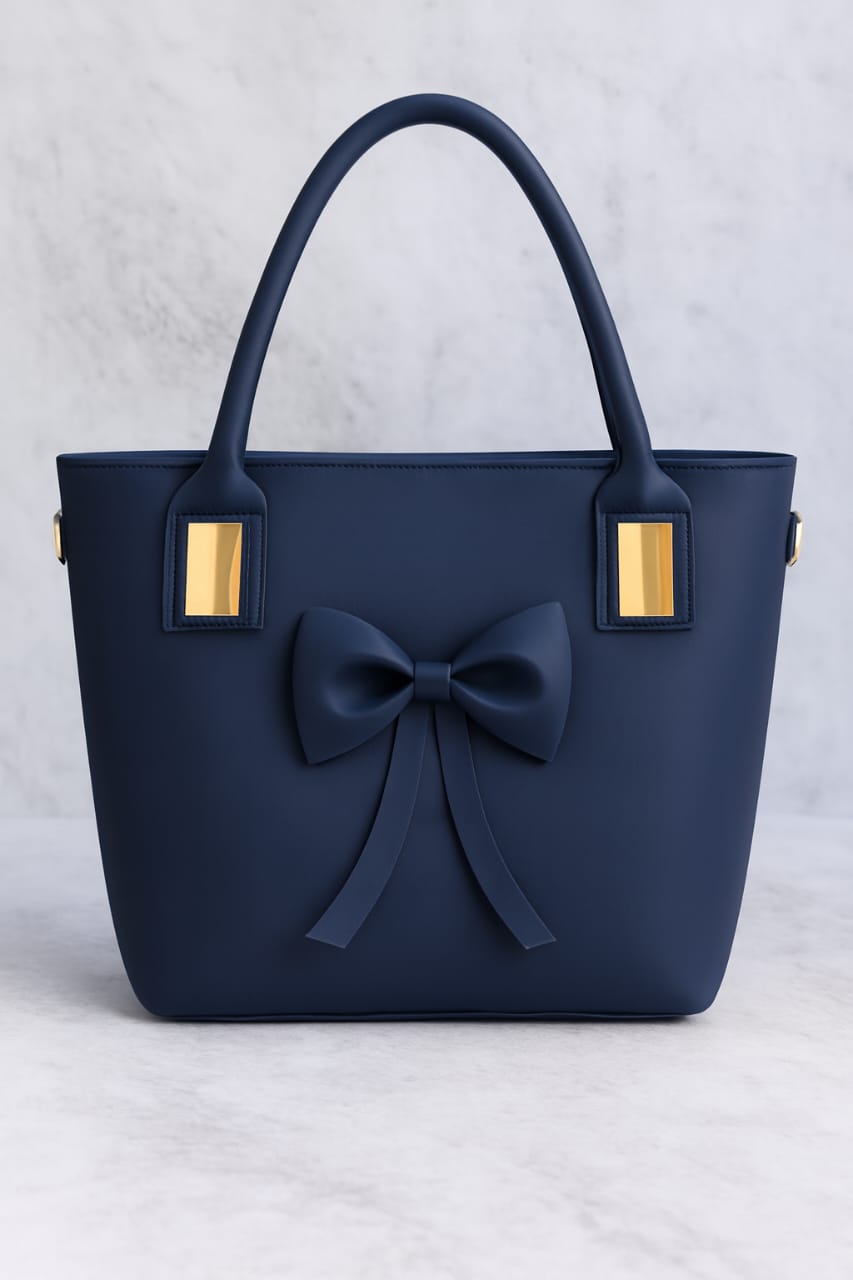 PU Leather Bow Handbag