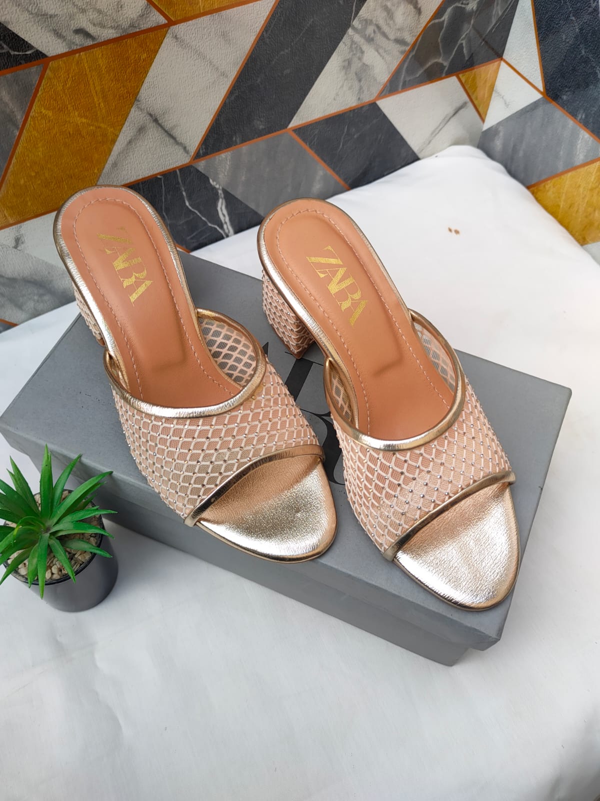 Luxury Net Heels