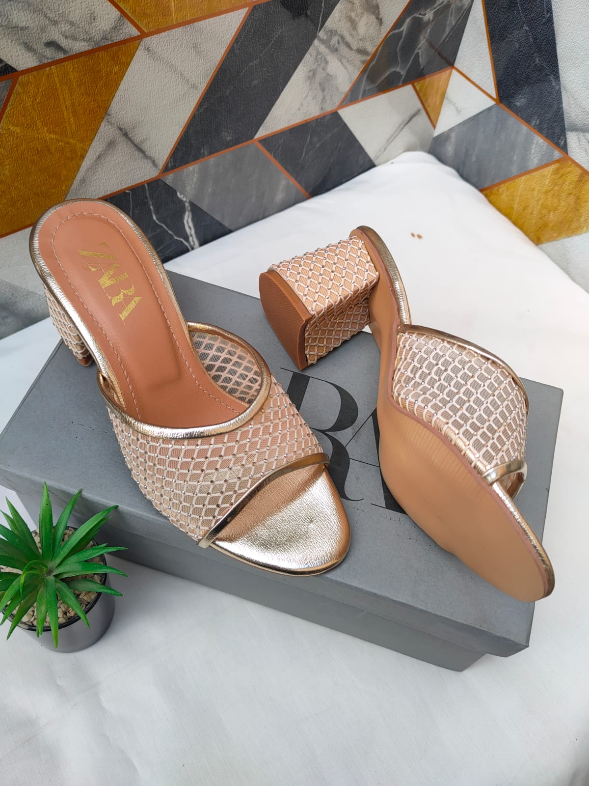 Luxury Net Heels