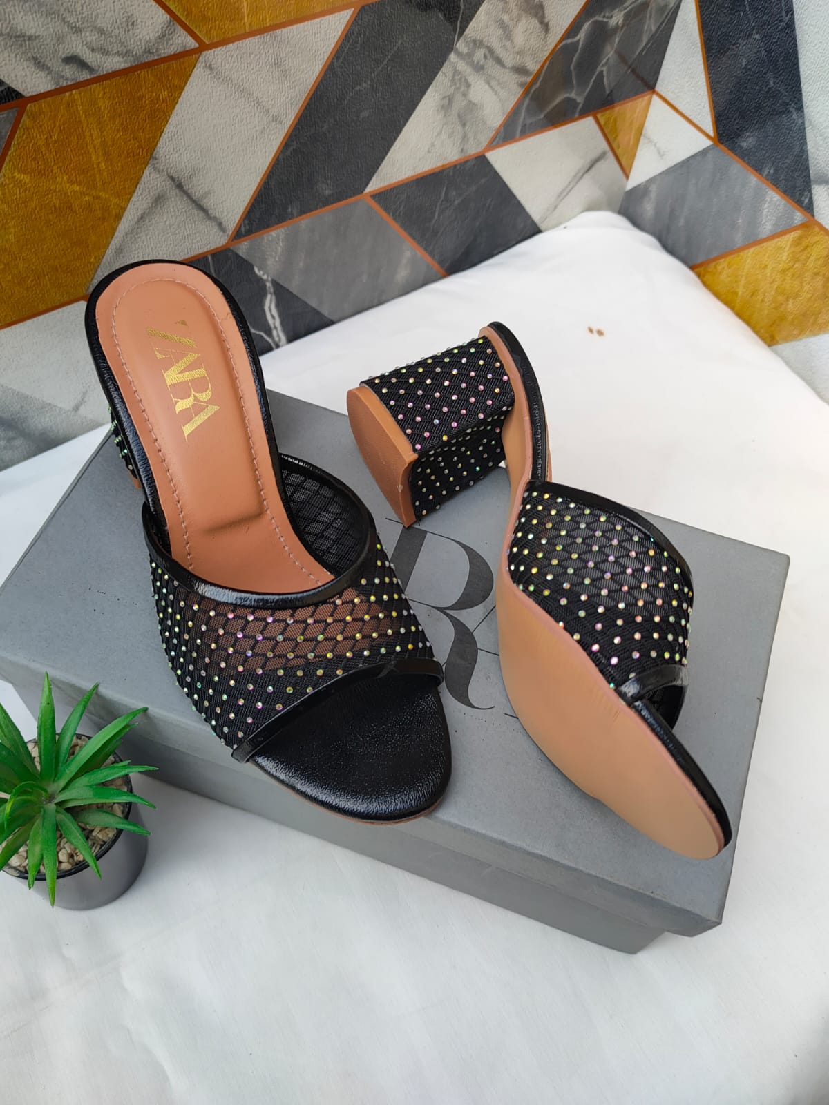 Luxury Net Heels