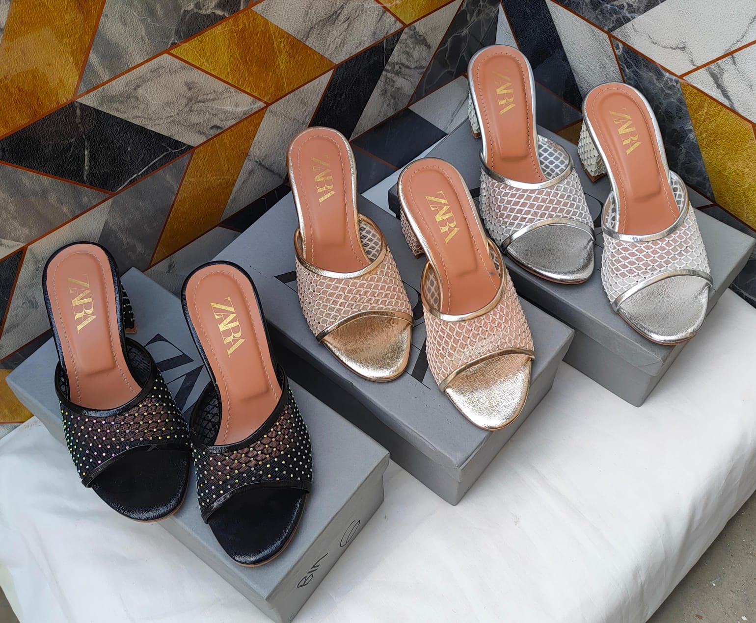 Luxury Net Heels