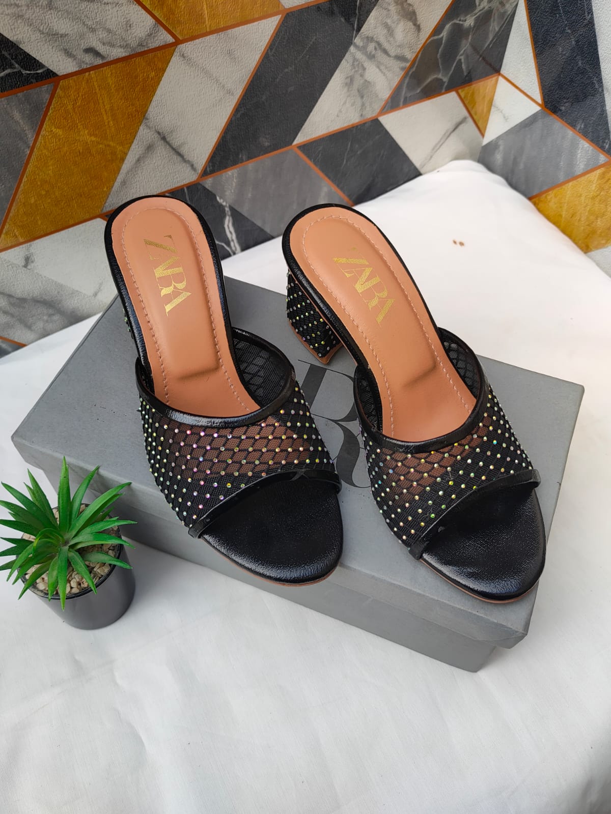 Luxury Net Heels