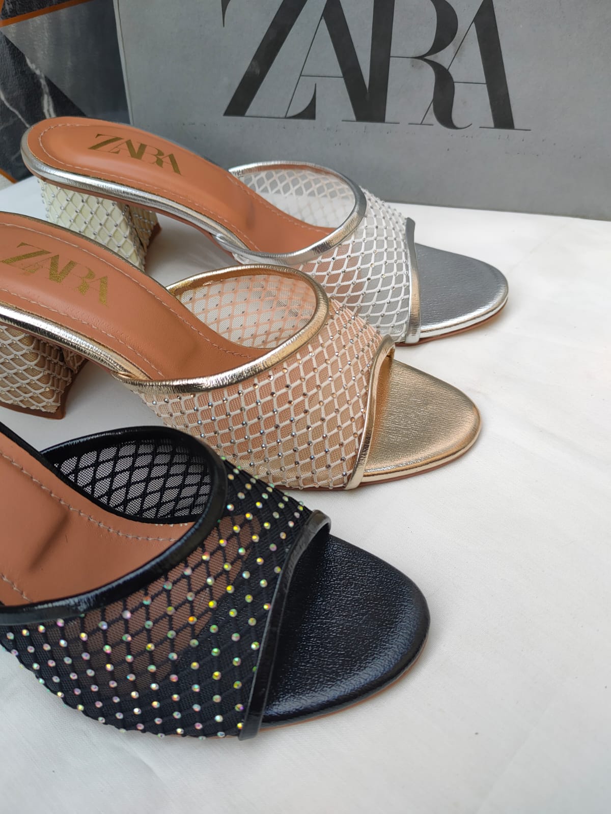 Luxury Net Heels
