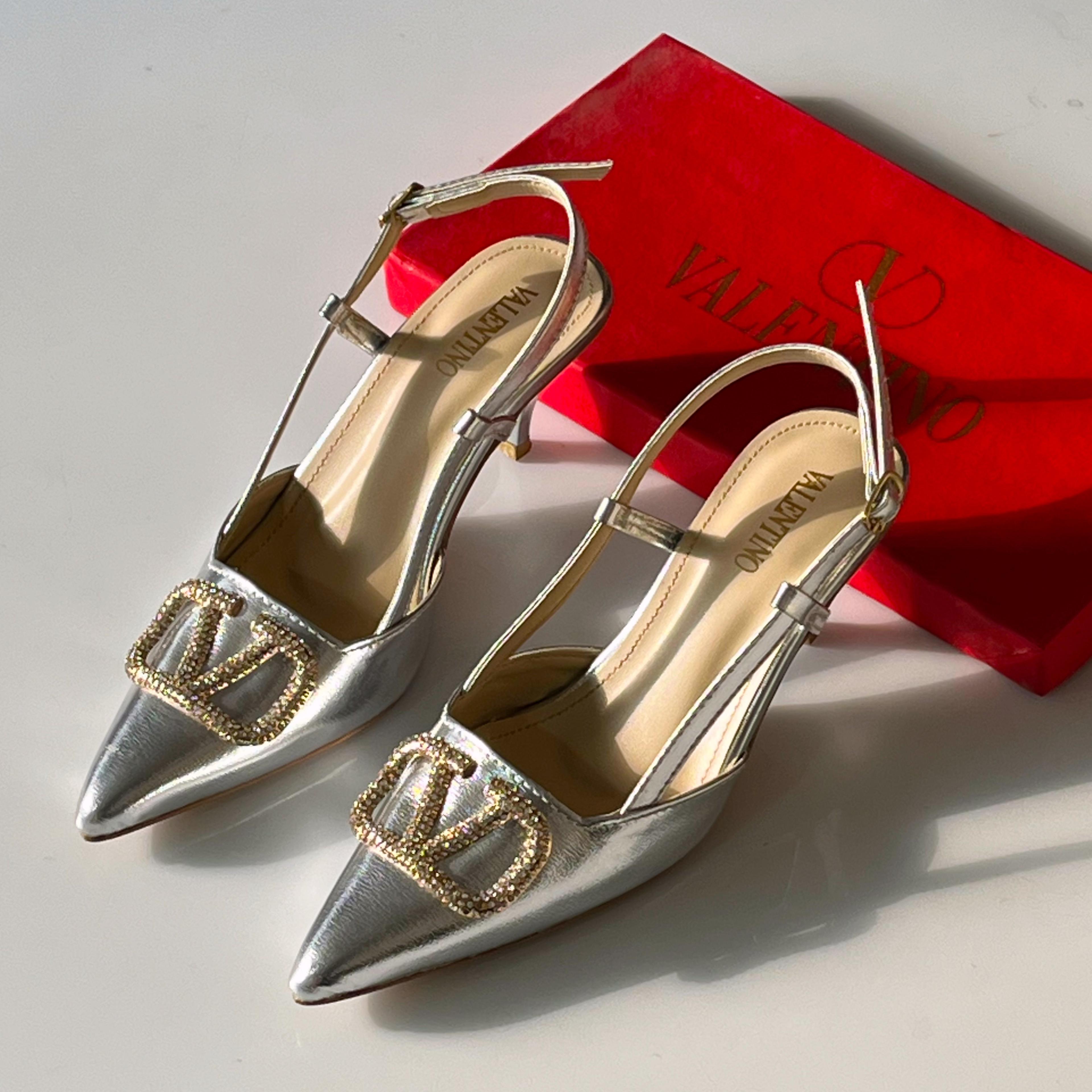 Luxury Gold Pointed Heels