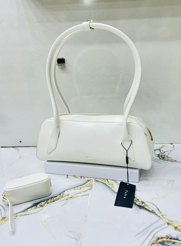 Elegant White Long Handle