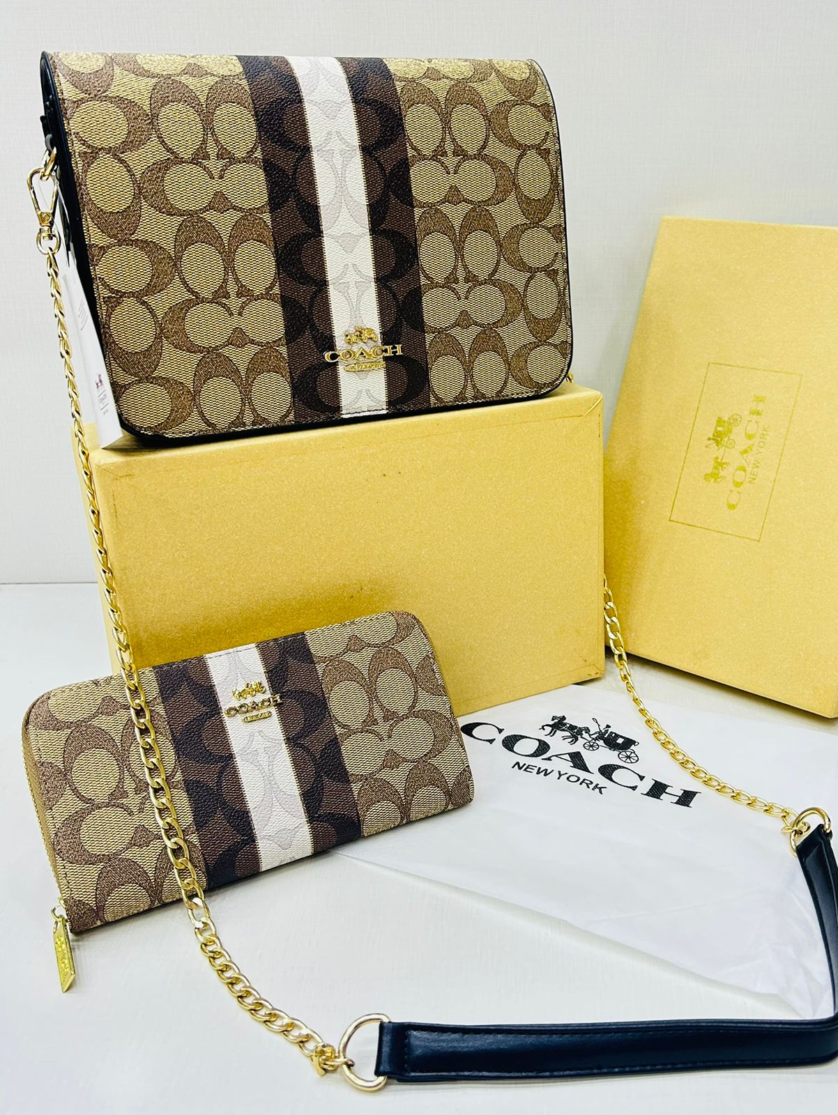 Elegant Chain Shoulder Handbag Set