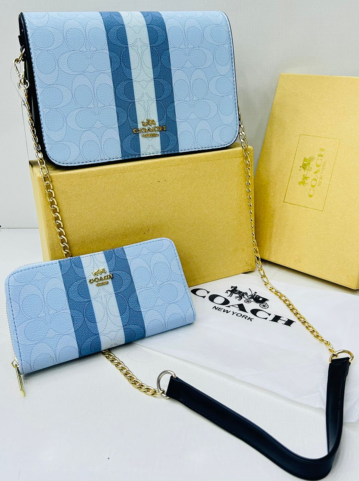 Elegant Chain Shoulder Handbag Set