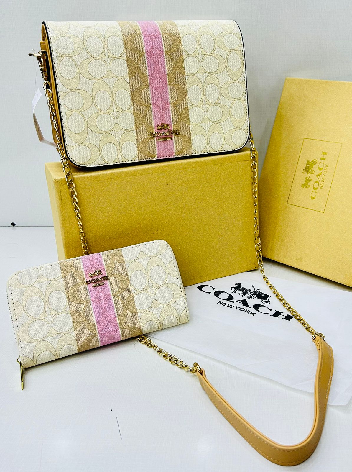 Elegant Chain Shoulder Handbag Set