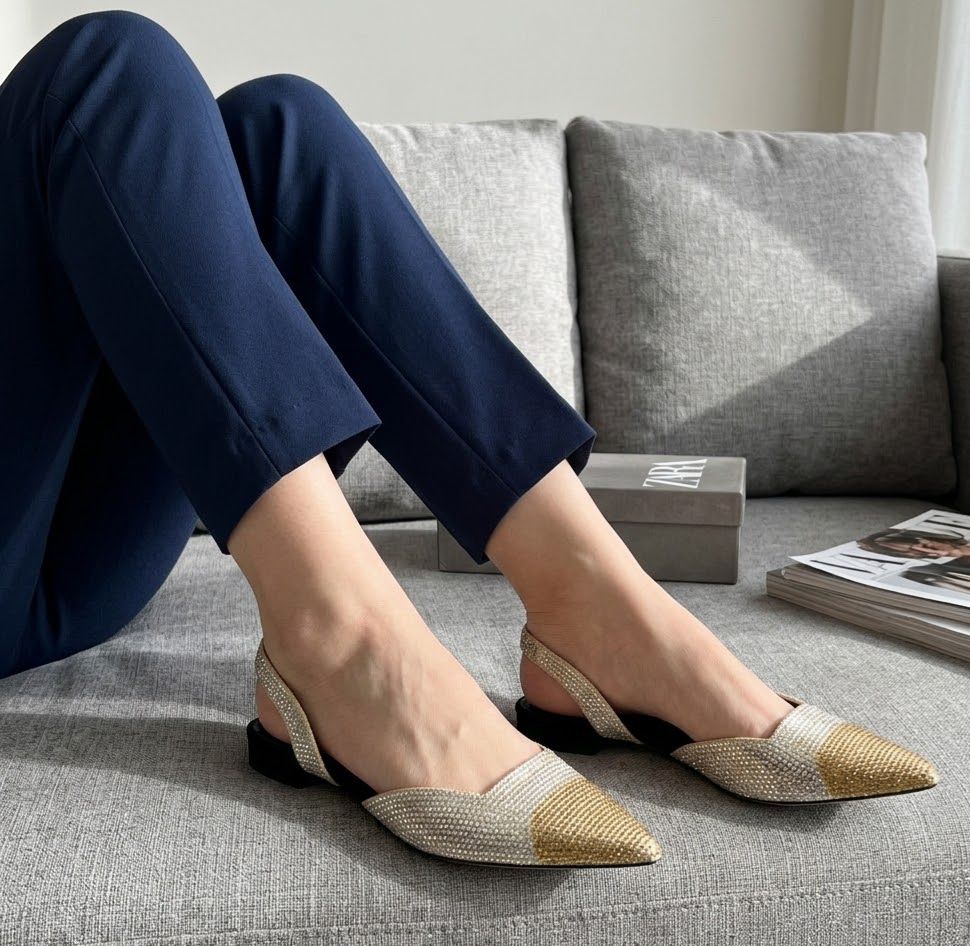 Luxury Rhinestone Flats
