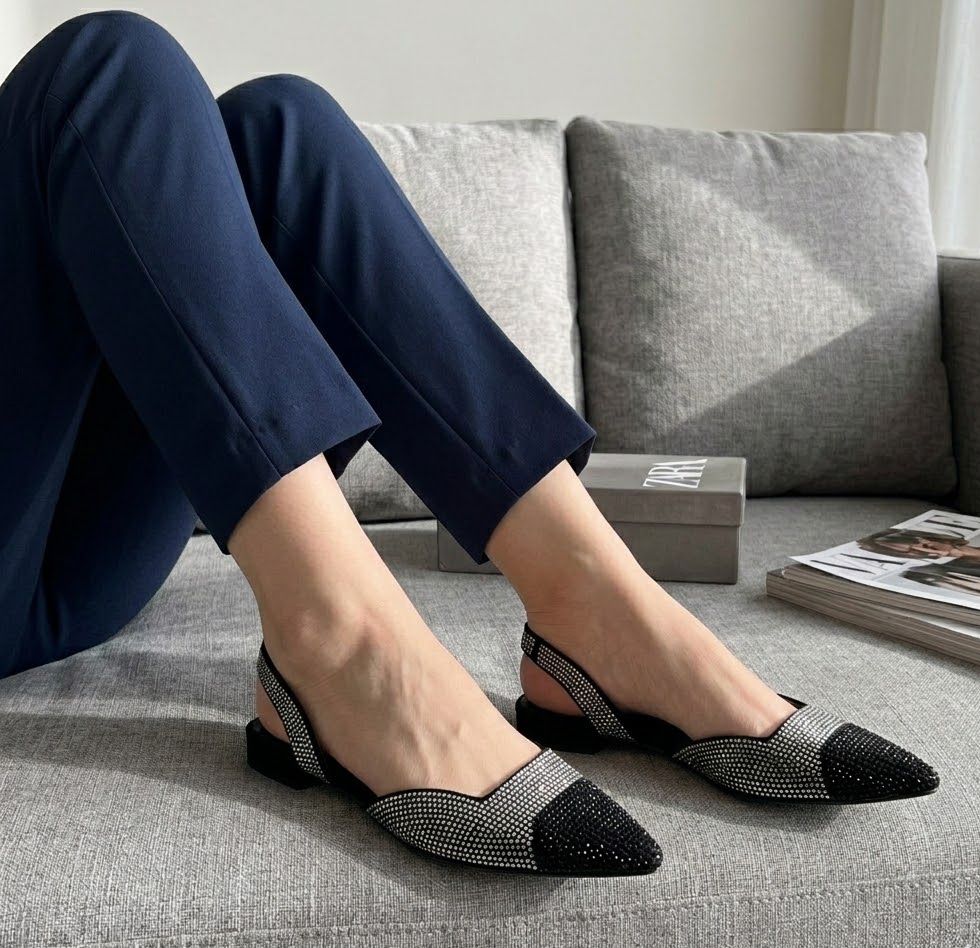 Luxury Rhinestone Flats