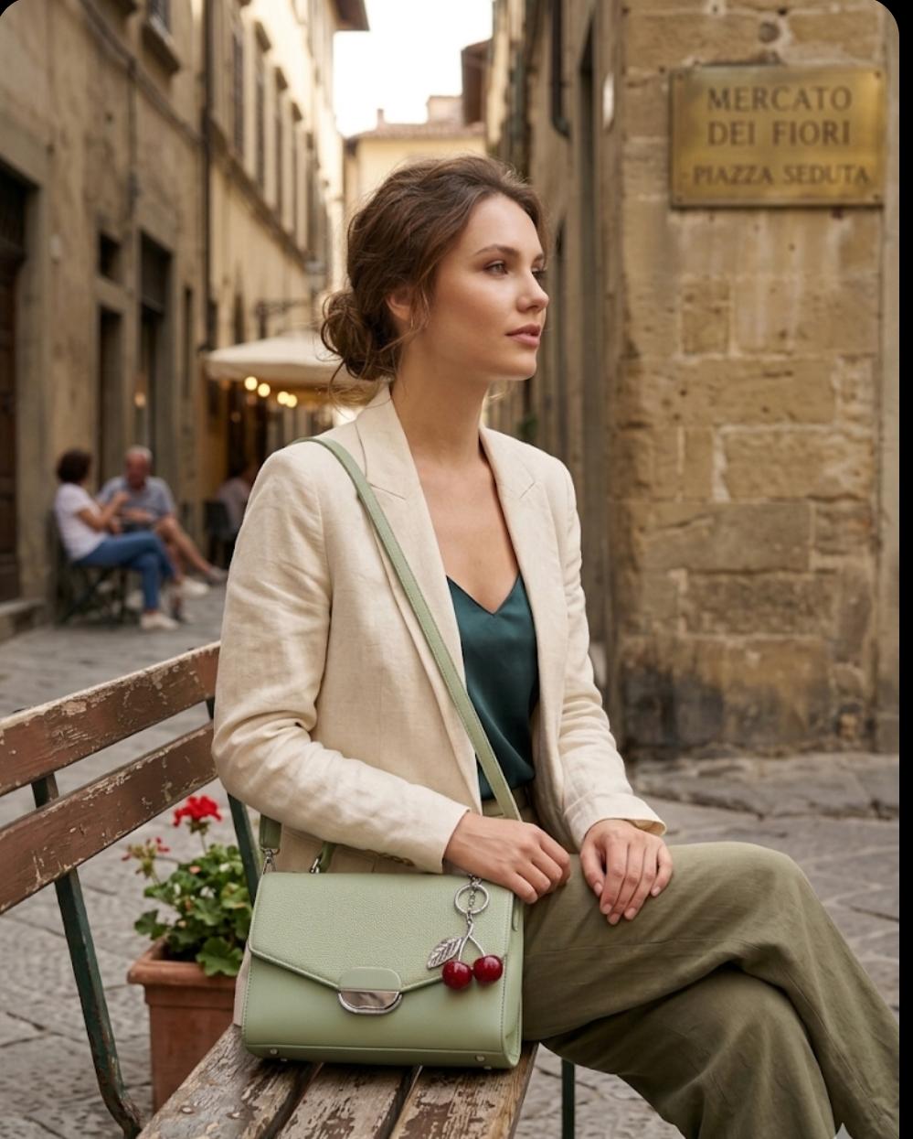 Elegant Pastel Green Handbag