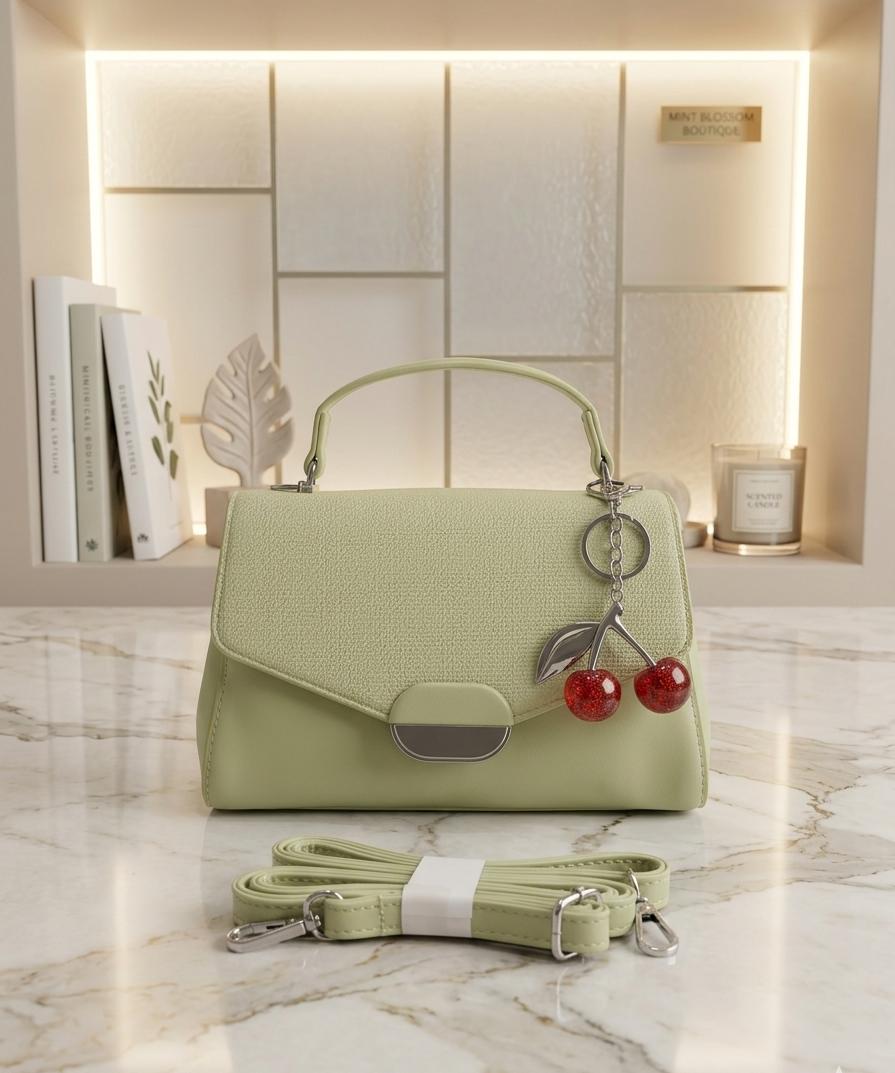 Elegant Pastel Green Handbag