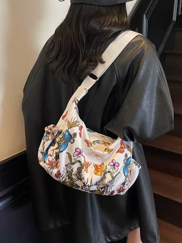 Trendy Butterfly Print Bag