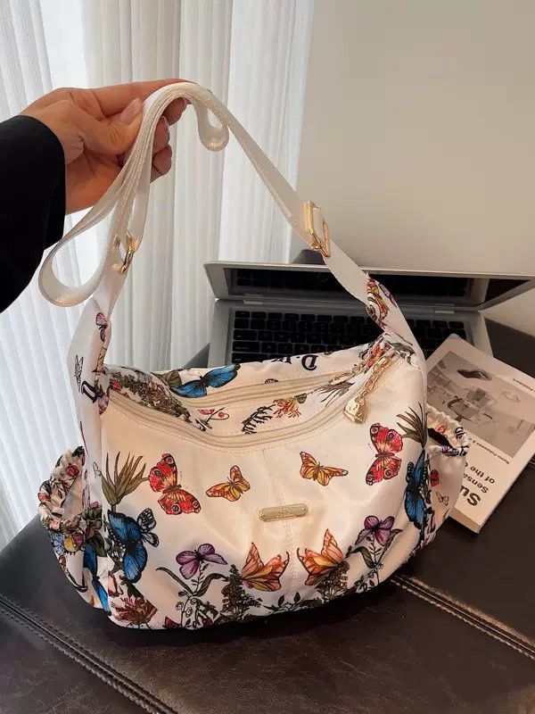 Trendy Butterfly Print Bag