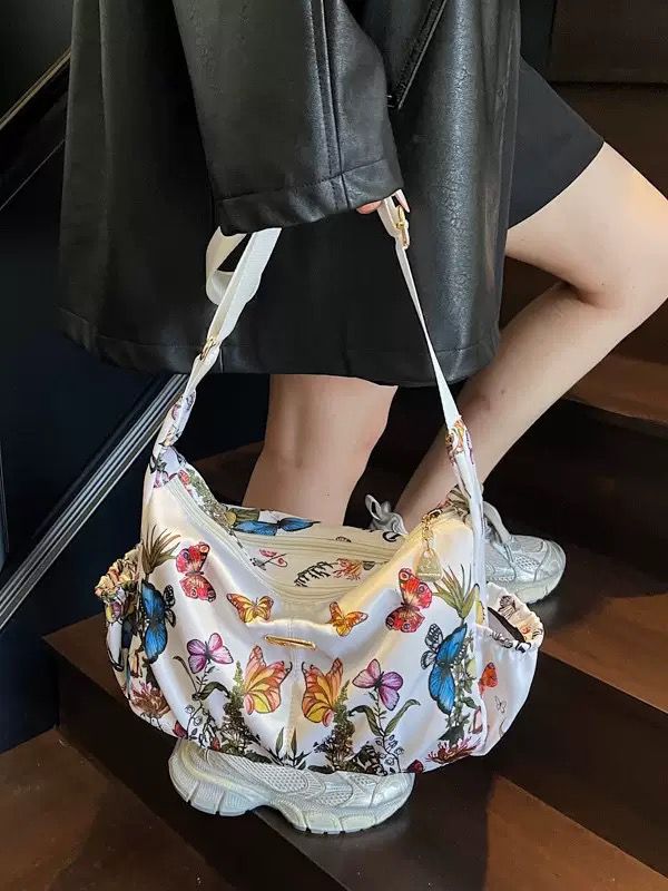 Trendy Butterfly Print Bag