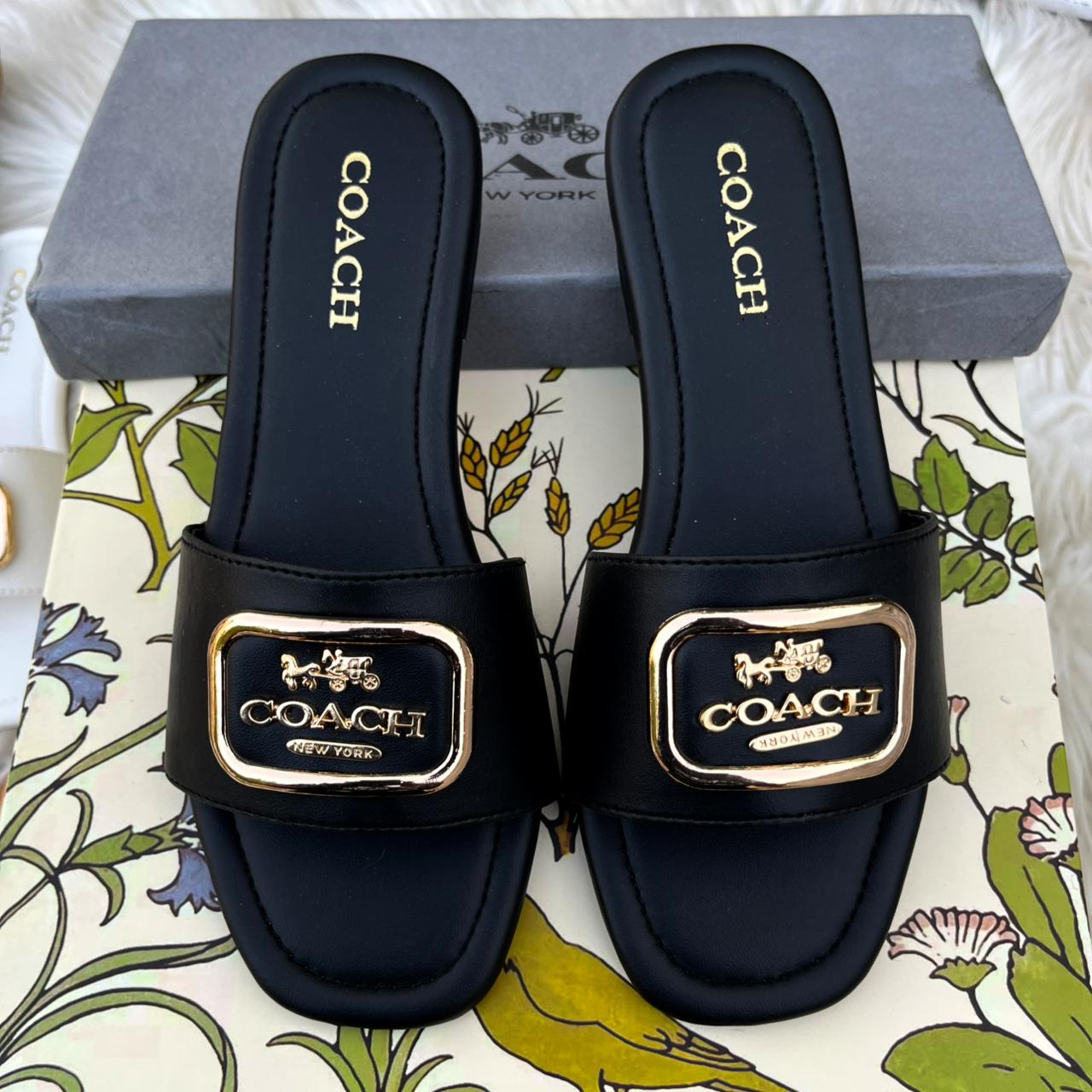 Luxury White Slide Sandals