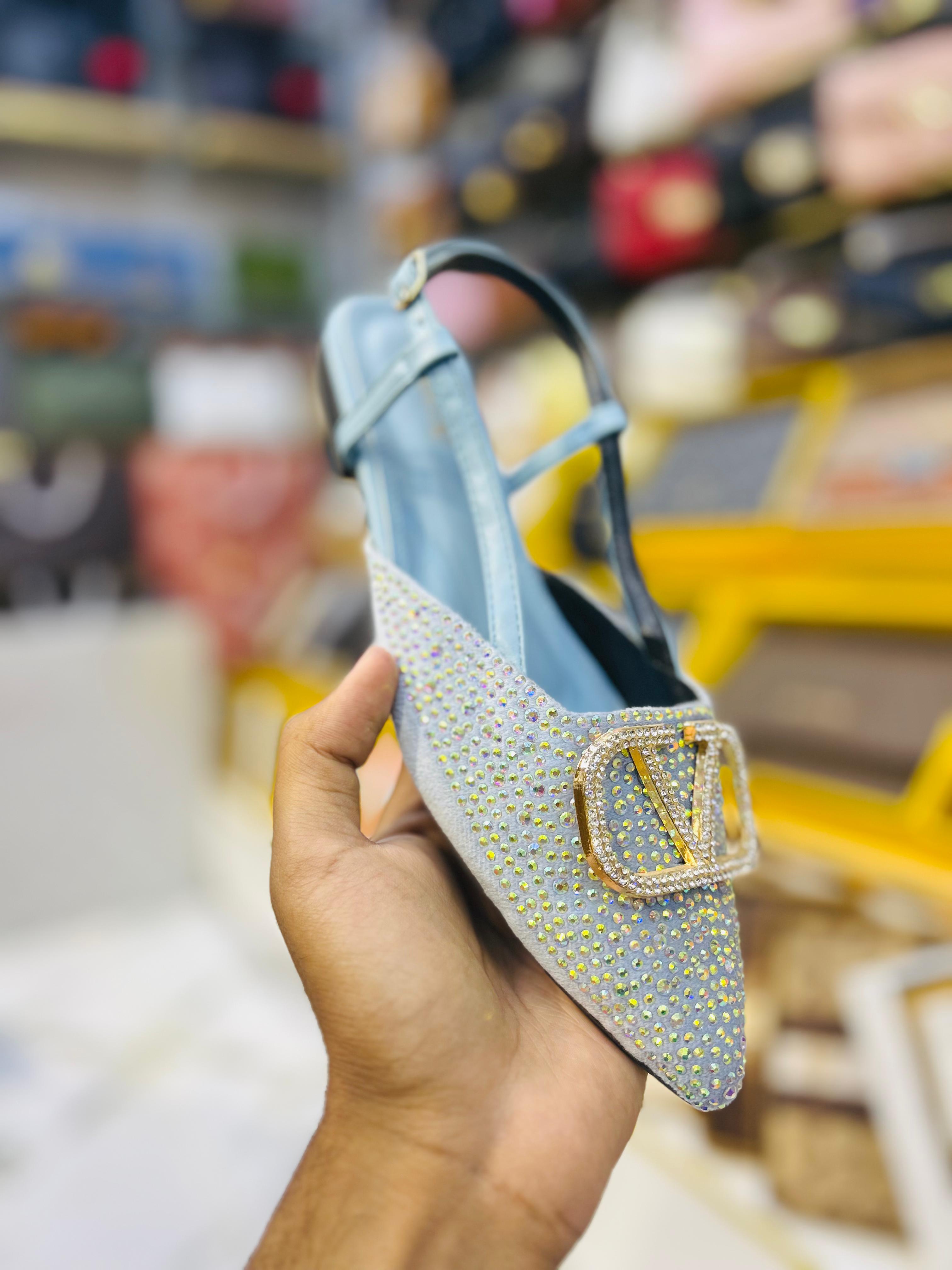 Luxury Crystal Slingback Heels