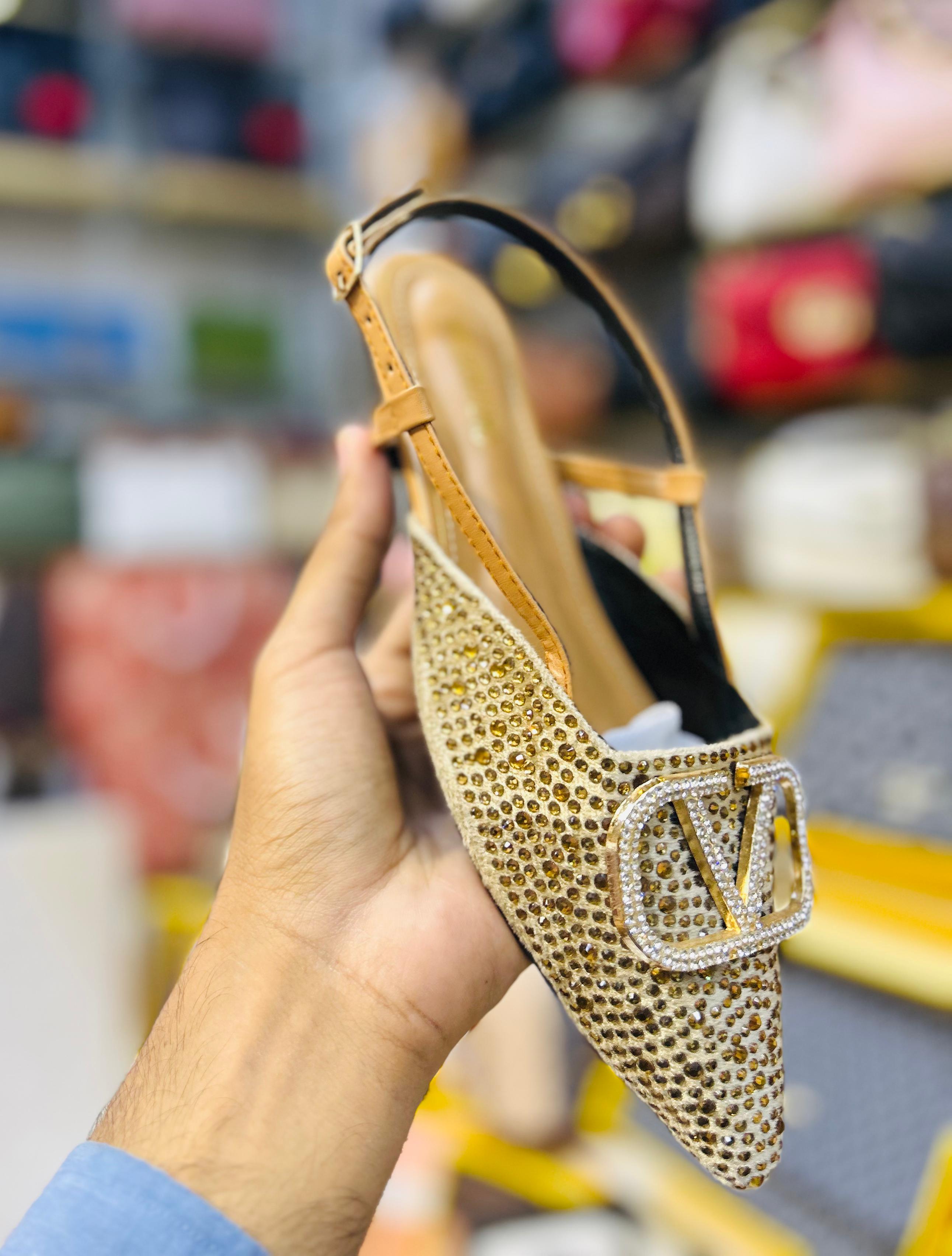 Luxury Crystal Slingback Heels