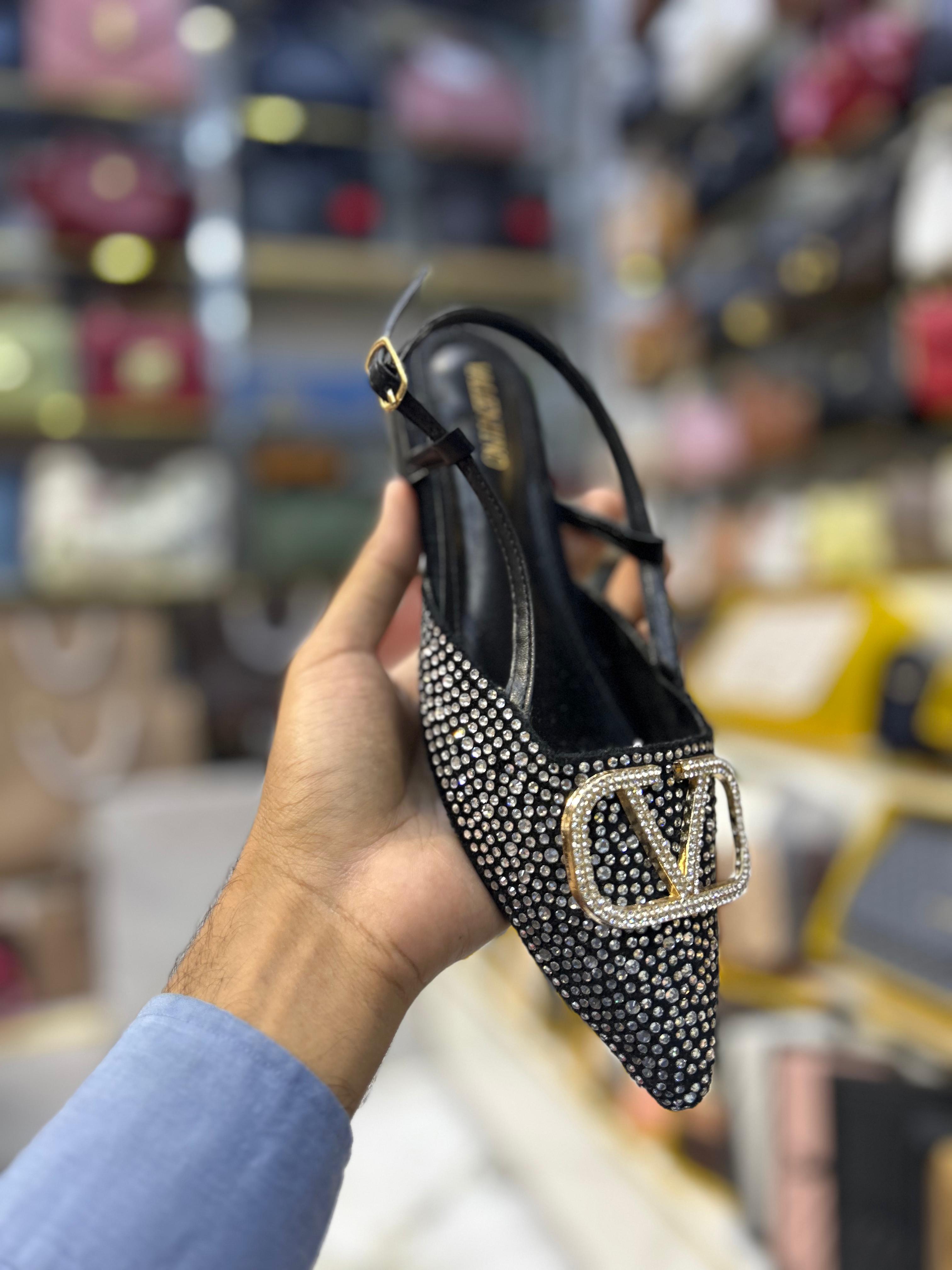 Luxury Crystal Slingback Heels