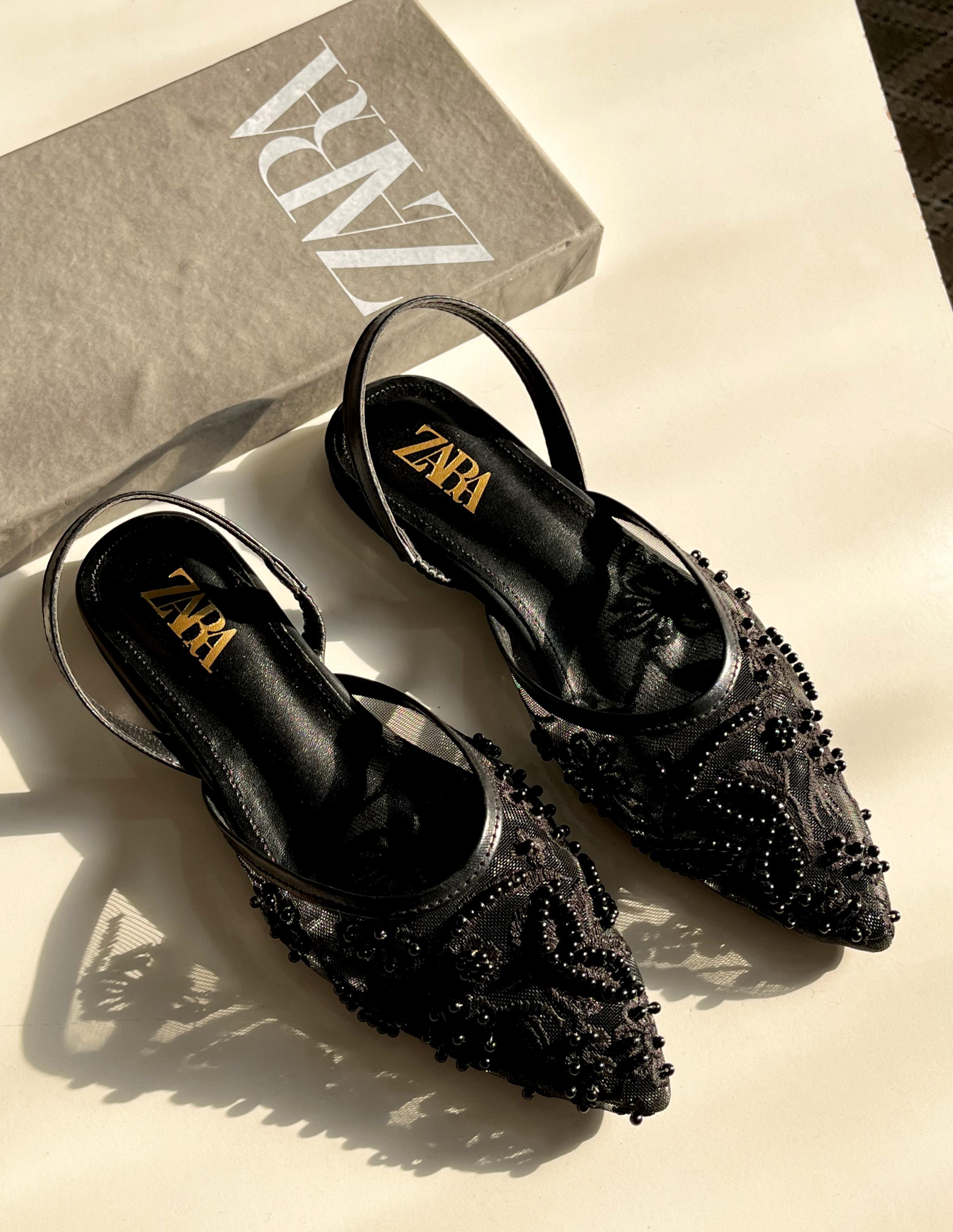 Elegant Floral Slingback