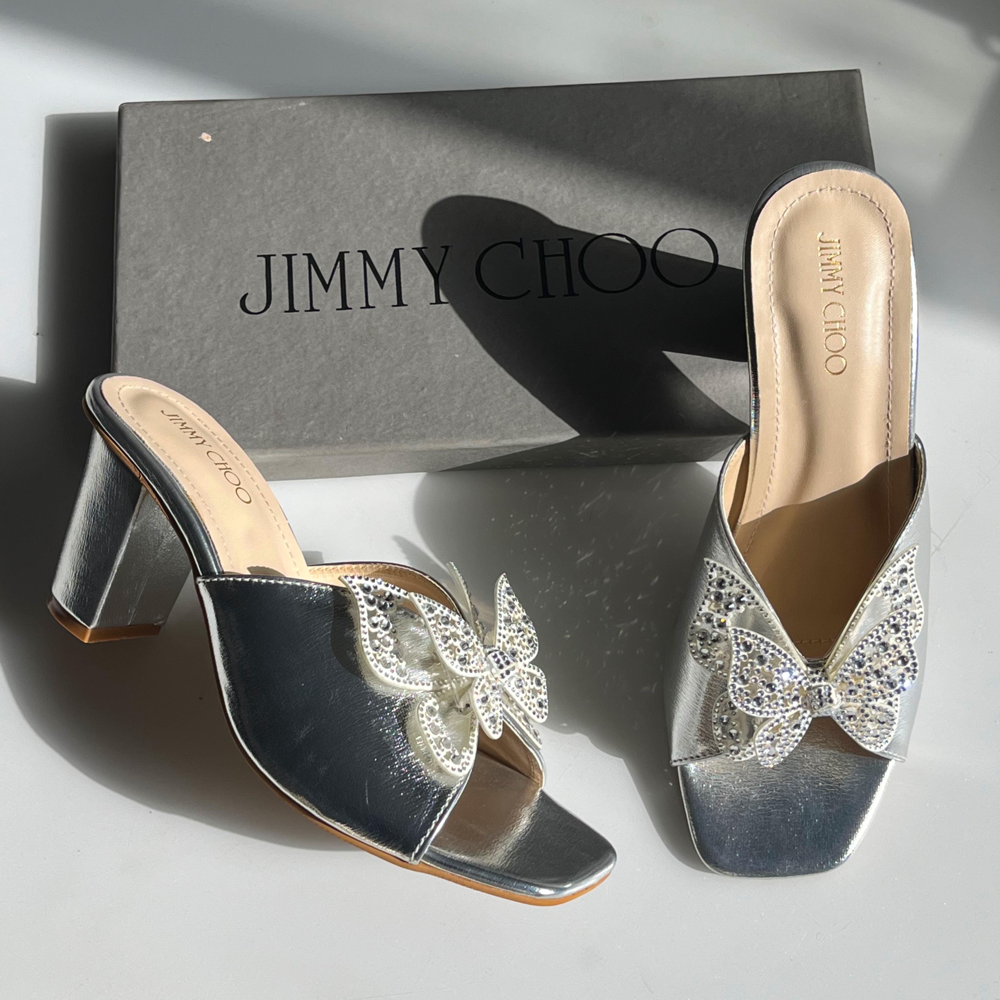 Golden Butterfly Heels