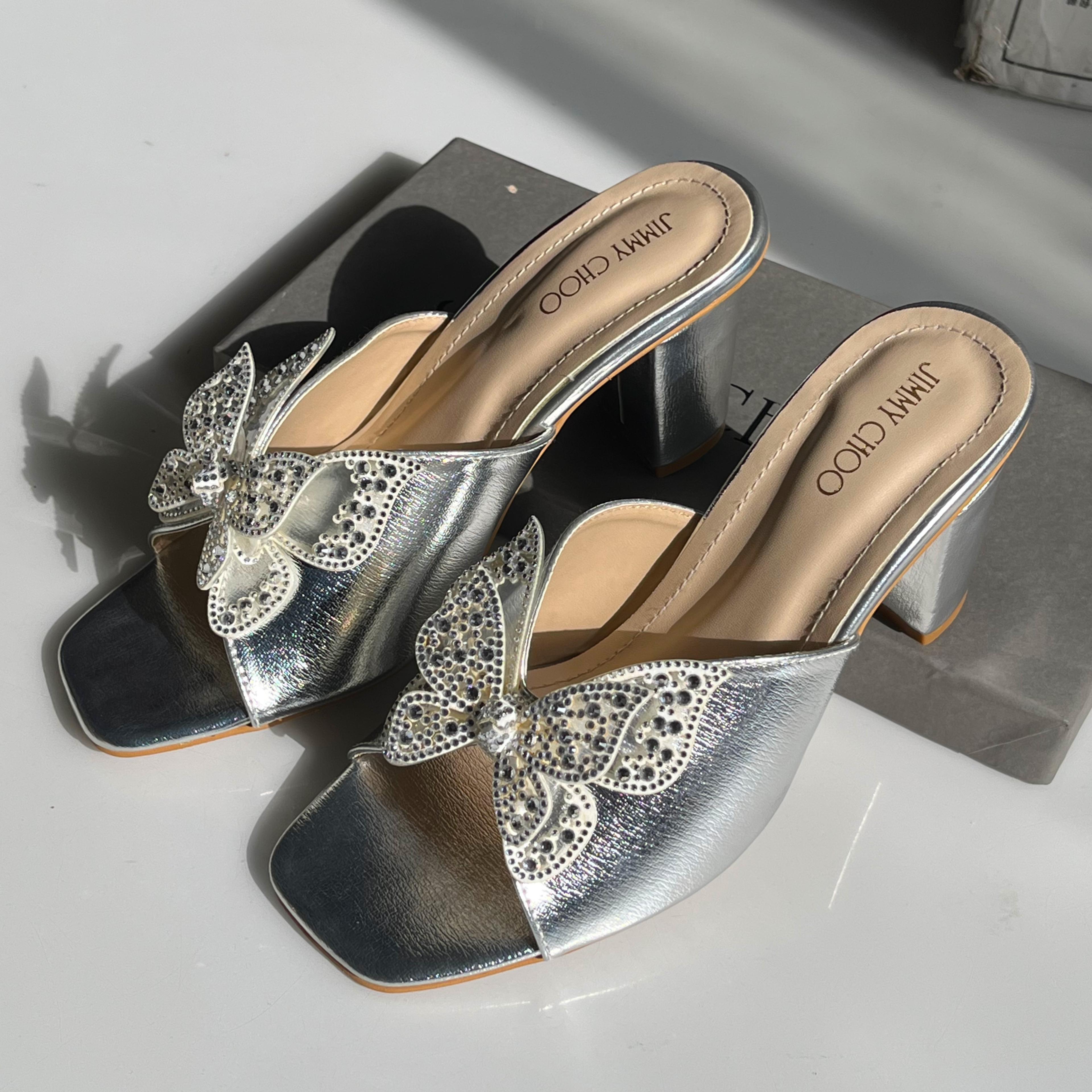 Golden Butterfly Heels