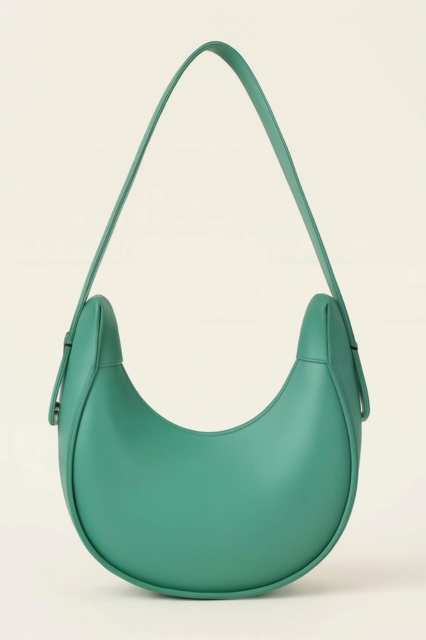 Women’s Maroon Crescent Shoulder Bag