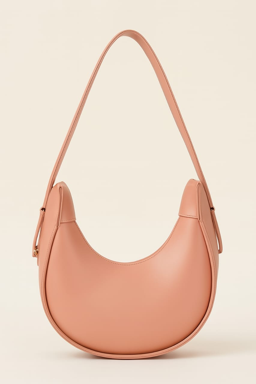 Women’s Maroon Crescent Shoulder Bag