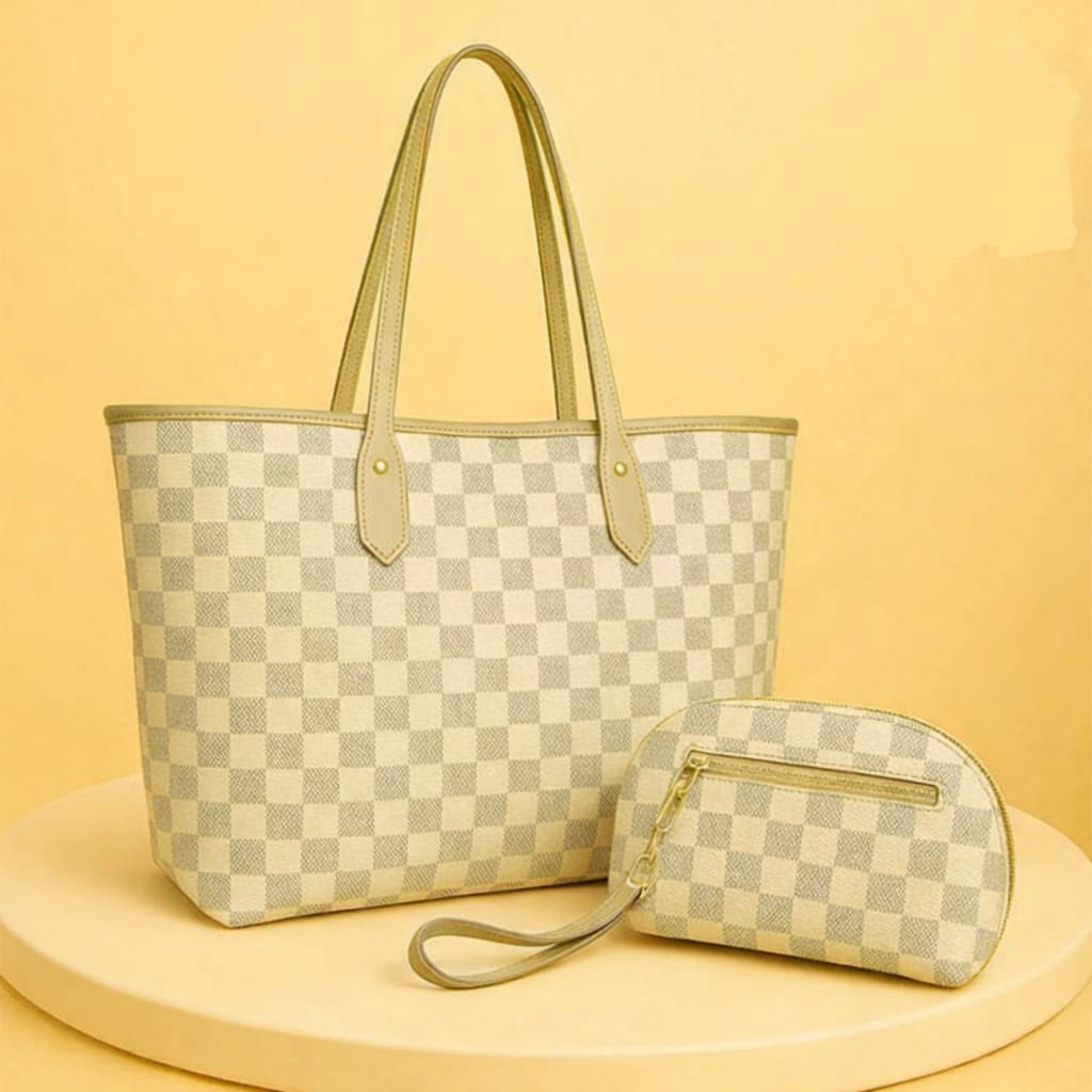 Women’s Premium PU Leather Plain Tote Bag