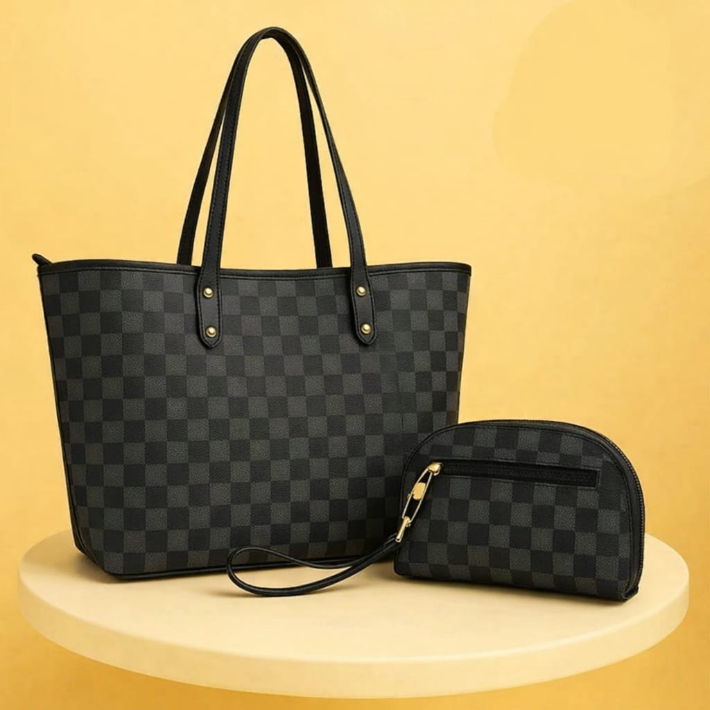 Women’s Premium PU Leather Plain Tote Bag