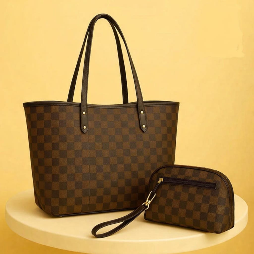 Women’s Premium PU Leather Plain Tote Bag