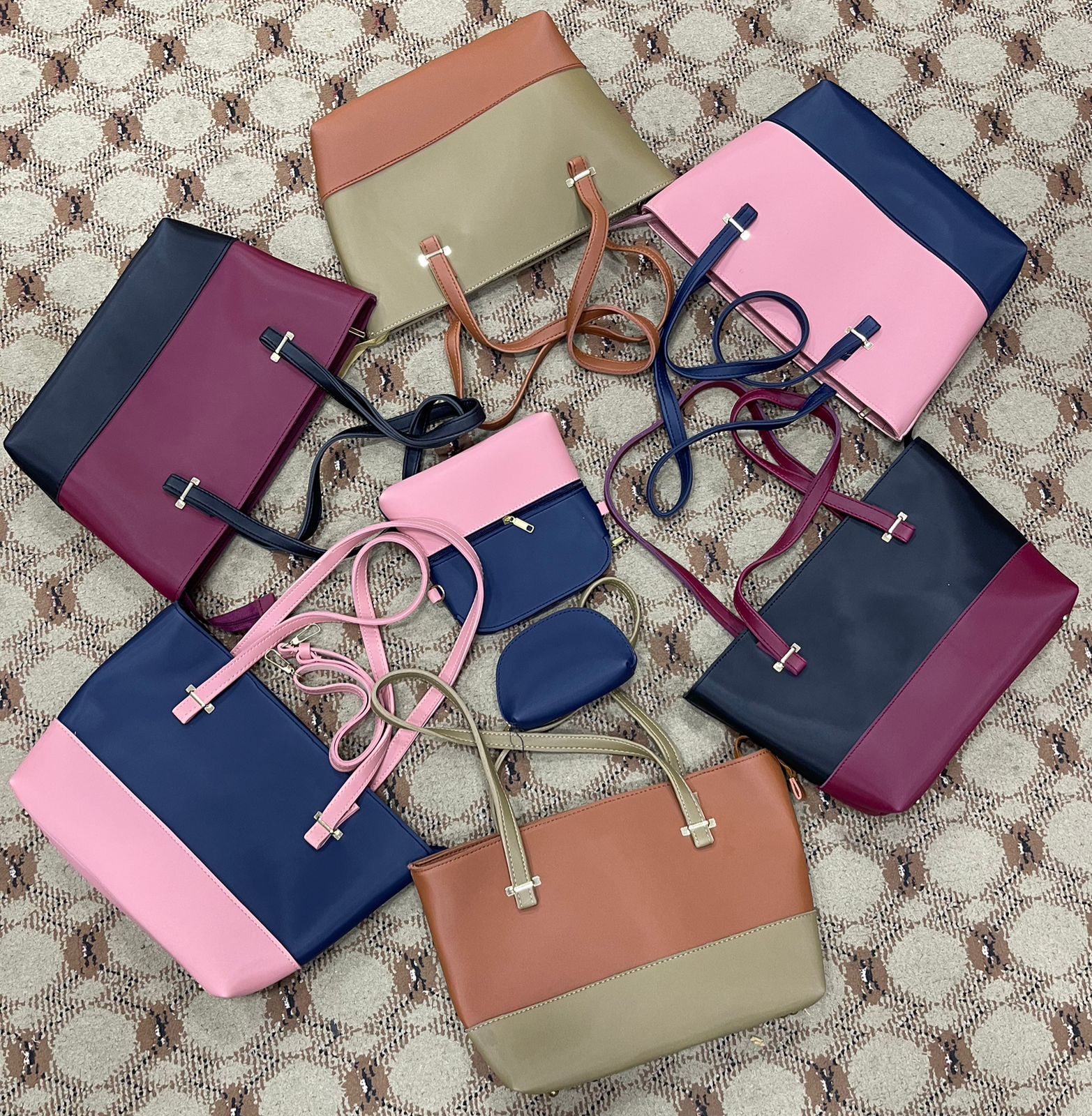 Elegant 3-Piece Luxury Handbag Se