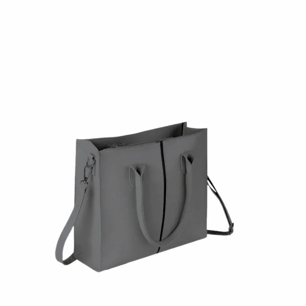 Grey PU Shoulder Bag