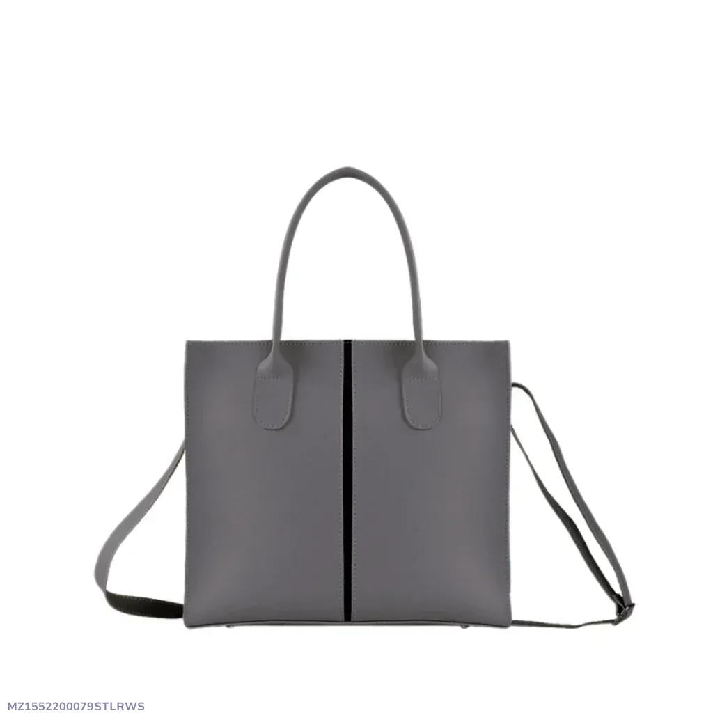 Grey PU Shoulder Bag