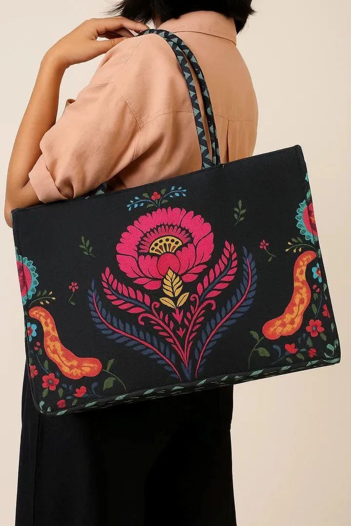 Trendy Canvas Tote Bag