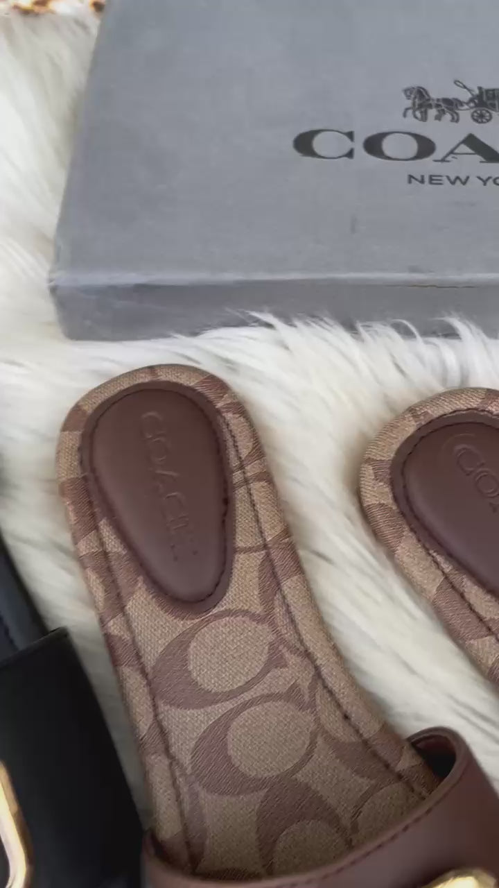 Luxury White Slide Sandals