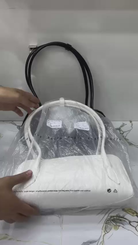 Elegant White Long Handle